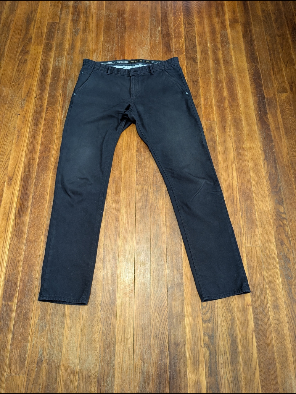 Massimo Dutti Pants Men 34 Adult Blue Navy Light  Corduroy Casual Trousers